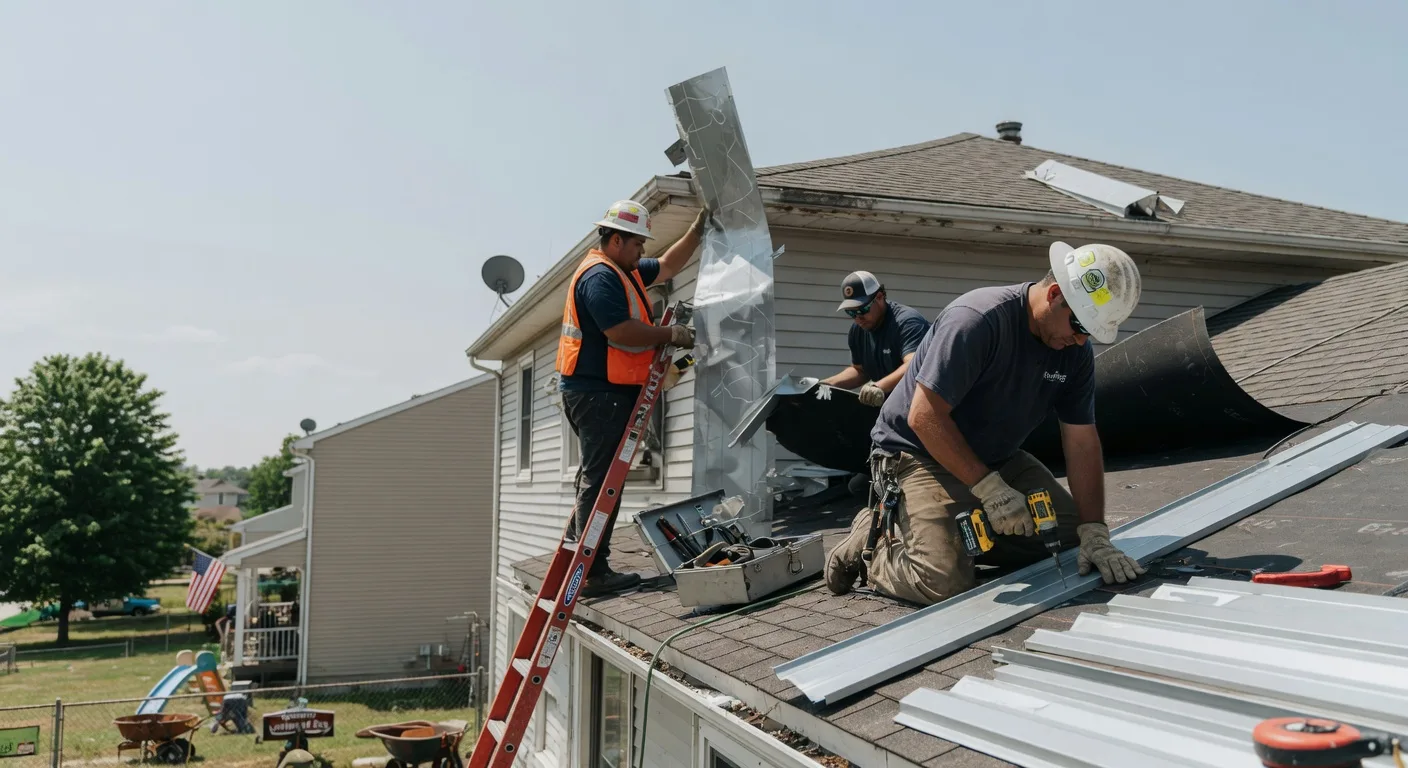Storm Damage Metal Roof Repair in Hurricane Mills, TN